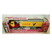 Coca Cola Truck Die Cast Bank 1950 Cab and Trailer 1999