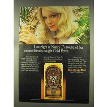 1977 Don Q Gold Rum Ad - Last Night at Nancy T's