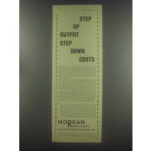 1954 Morgan Refractories Ad - Step up output step down costs