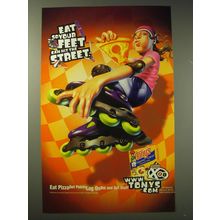 2002 Tony's Pizza Ad - Eat so your feet can hit the street