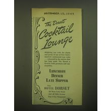 1945 The Hotel Dorset Ad - The Dorset Cocktail Lounge