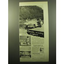 1950 Canada Tourism Ad - Canada.. so inviting so different