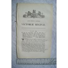 1843 Act of Parliament: new arrangement of Dioceses, Ecclesiastical Jurisdiction