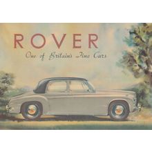 Rover One Of Britains Fine Cars Poster Advertising Postcard