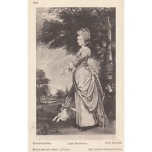Lady Salisbury Antique Painting Postcard