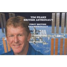 Tim Peake First British ESA Astronaut Astronomy Postcard