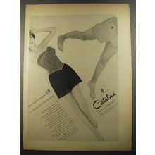 1954 Catalina Swimsuits Ad - These Catalina swimsuits slim