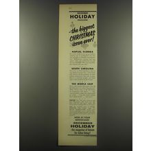 1956 Holiday Magazine Ad - The biggest Christmas issue ever