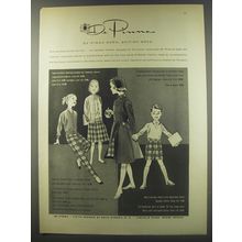 1956 De Pinna MacRae Tartan Children Fashion Advertisement