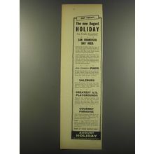 1956 Holiday Magazine Ad - The new August Holiday