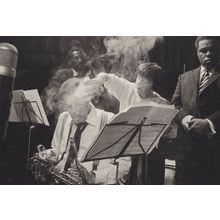 Jazz Saxophonist Music Photo Freddie Hubbard Hair Smoking Postcard