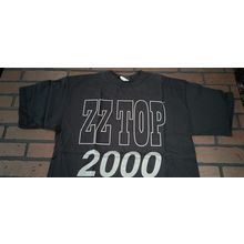 ZZ TOP - 1999 Vintage Millennium Tour Silver Glitter T-shirt ~ L