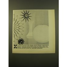 1961 Howard Miller Advertisement - George Nelson Clocks, Bubble lamps