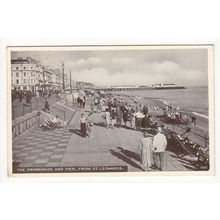 The Pier and Promenade from St Leonards Postcard 1956 East Sussex
