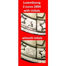 Ⰶ NETHERLANDS PHALLIC 2002-2025:LUXEMBOURG★2 EUROS 2004 ERR★LOW START★NO RESERVE