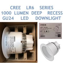 NIB! CREE LR6 Series 1000 Lumen Deep Recess GU 24 LED Adjustable DownLight