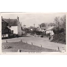 EC296 CRANTOCK - THE VILLAGE. R/P TUCK POSTCARD