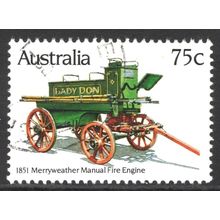 AUSTRALIA 1983: HISTORIC FIRE ENGINES - 75c MERRYWEATHER, 1851 USED (G5)