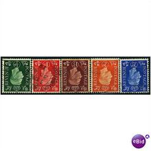 1937 SG462i-466i Dark Colour Set Wmk INVERTED G+/VFU