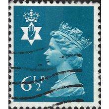 NORTHERN IRELAND, Queen Elizabeth II Machin, cerulean blue 1976, 6½p, #3