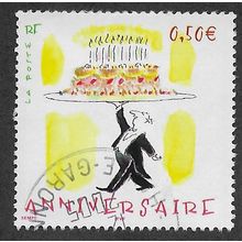 FRA 2004 50c 'GREETINGS - ANNIVERSARY' FINE USED (EBID56-066)