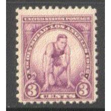 718 3c Runner Average Plus MNH Q0334