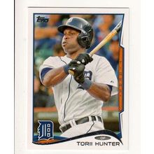 2014 Topps baseball card Torii Hunter #316 - Tigers