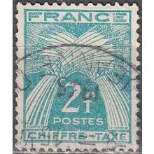 France 1943 Michel Taxe 75 O Cote (2008) 0.30 € Gerbes Cachet rond