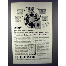 1929 Frigidaire Refrigerator Ad - Cold Control