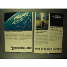 1965 United States Steel Ad - Stepping Stones in Space