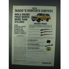 1982 Tasco Scopes Ad - Hunter's Contest