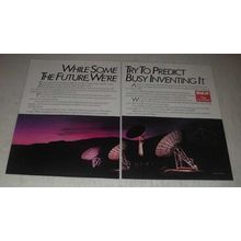 1985 RCA Domestic Communications Satellites Ad - some try to predict the future