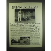 1987 Country Home Products DR Trimmer/Mower Ad - Trimmer users!