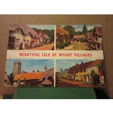 multiview, BEAUTIFUL ISLE OF WIGHT VILLAGES used postcard by Jarrold =