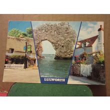multiview, LULWORTH COVE, DORSET unused postcard Colourmaster =