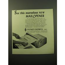 1950 Pitney-Bowes MailOpener Ad - See this marvelous new mailopener