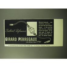 1950 Girard Perregaux Watch Ad - Brilliant Performance
