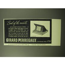 1950 Girard Perregaux Book Watch Ad - Book-of-the-minute