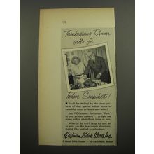 1952 Eastman Kodak Stores Ad - Thanksgiving Dinner calls for indoor snapshots