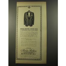 1954 Brooks Brothers Evening Wear Advertisement