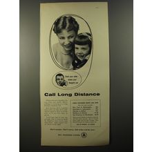 1954 Bell Telephone System Ad - Call Long Distance