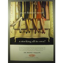 1960 Du Pont Nylon Ad - Every fashion needs a stocking all its own!