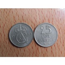 Sweden 1963 25 Ore Coin