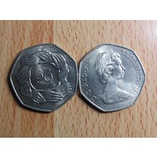 GB 1973 Elizabeth II 50p EEC Coin High Grade AU