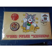 CHRISTMAS ISLAND - 2020 'TOM & JERRY Year of the Rat' PNC Perth Mint $1 [D3168]