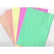 5"x7" Embossed Paper. 10 Sheets. Paisley (35a). Cardmaking Scrapbooking Crafts