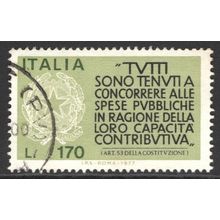 ITALY 1977: PAY YOUR TAXES - 170L USED (G5)