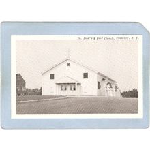 Rhode Island Coventry St John's & Paul Church Photo Type Card~311