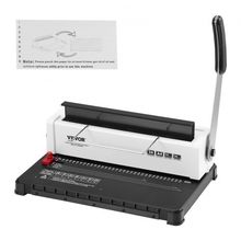 Coil Spiral Binding Machine, Manual Book Maker 34-Holes Binding 120 Sheets, ...