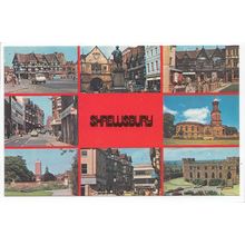 Shrewsbury Shropshire Multiview Postcard 17602